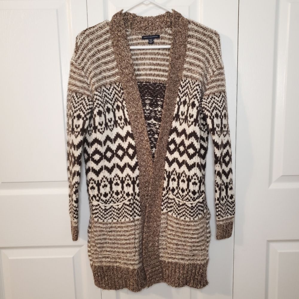 American Eagle Bohemian Knit Cardigan Sweater Women's Size XS
